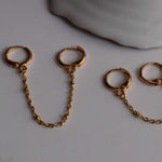 Piercing Doble Cadena Puntos