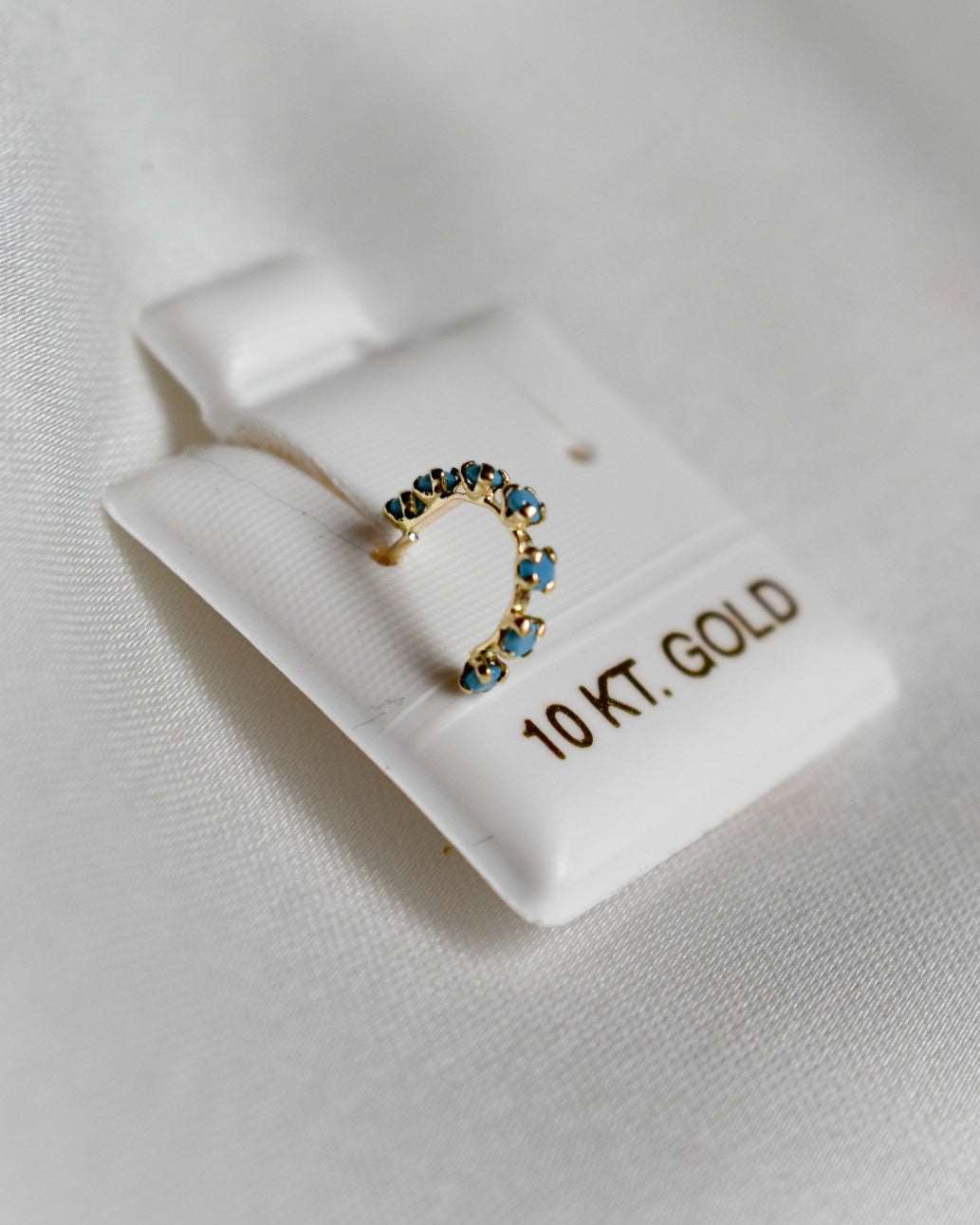 Piercing Arco Azul Oro 10K (1 pieza)