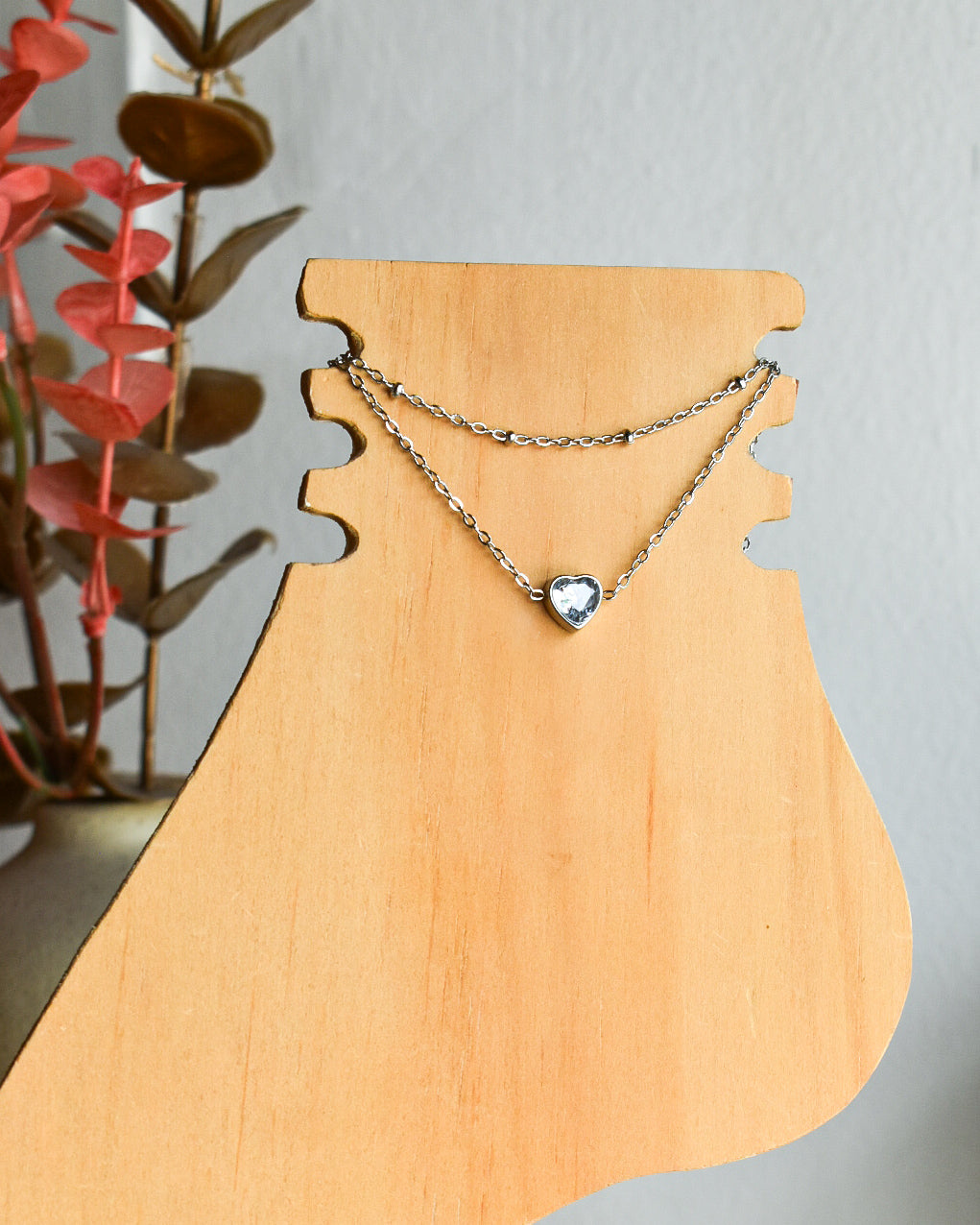 Tobillera Crystal Heart