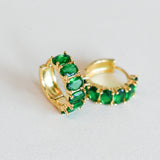 Arracadas Crystal Verde