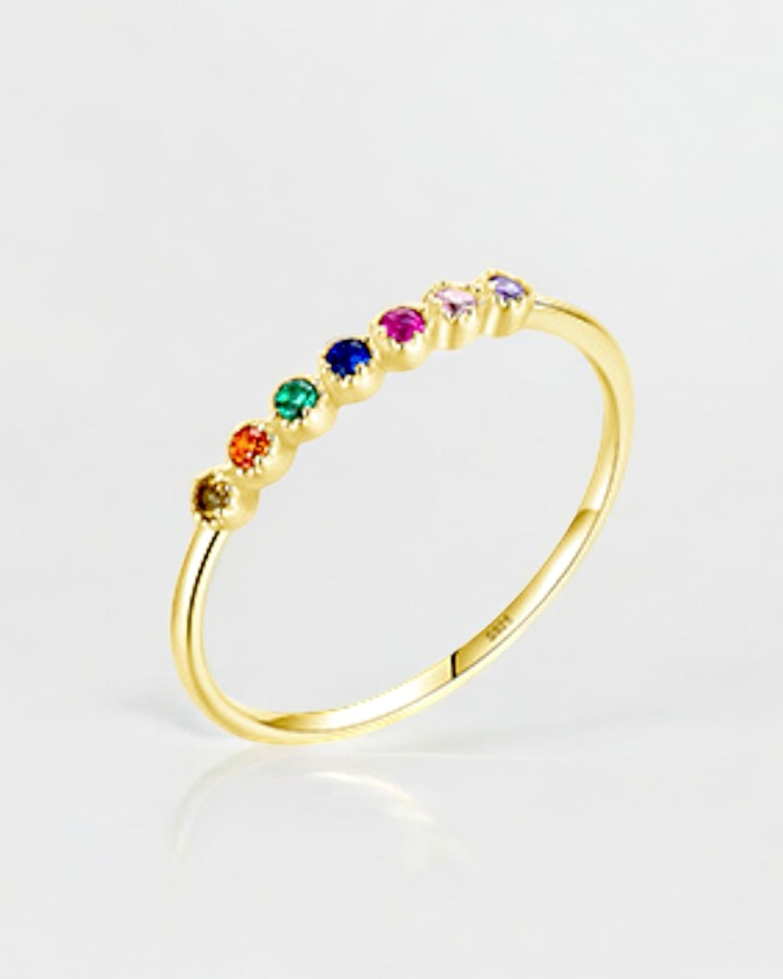 Anillo Colors Dorado Plata .925