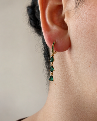 Aretes Anne Verde