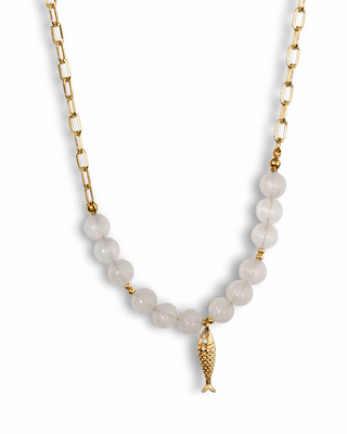 Collar Pez Agata Blanco