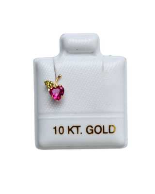 Piercing Cristal Fresa Oro 10K - 1 pza