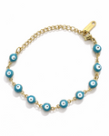 Pulsera Ojos Grandes Turquesa