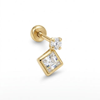 Piercing Kourt Blanco Oro 10K (1 pza)
