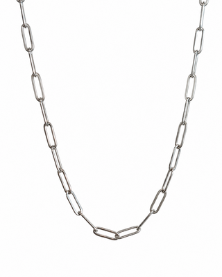 Collar Eslabón Plateado