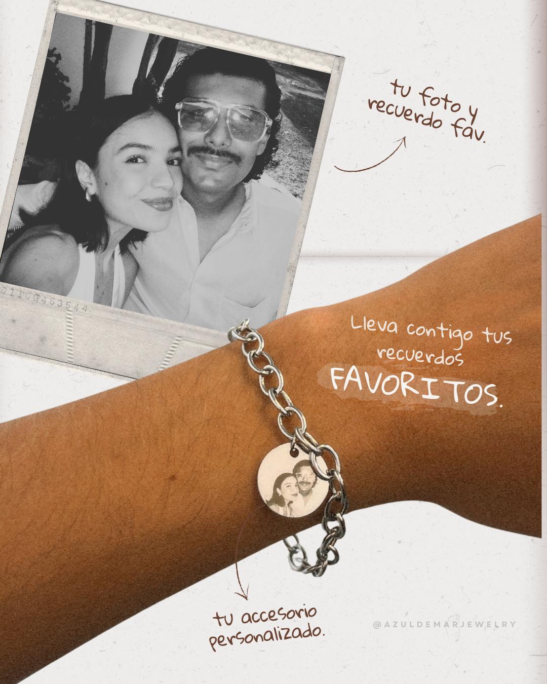 Pulsera Fotografía Realista Personalizada 1.5 cm