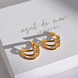 Arracadas Triples Lisas