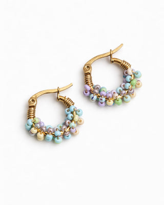 Aretes Bora Mini Colores Neutros