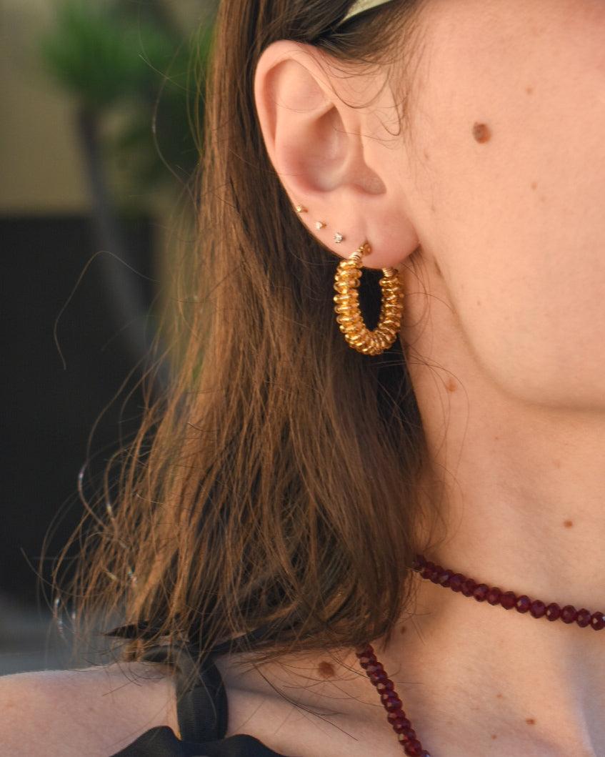 Aretes Bora Dorados