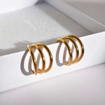 Arracadas Triples Lisas