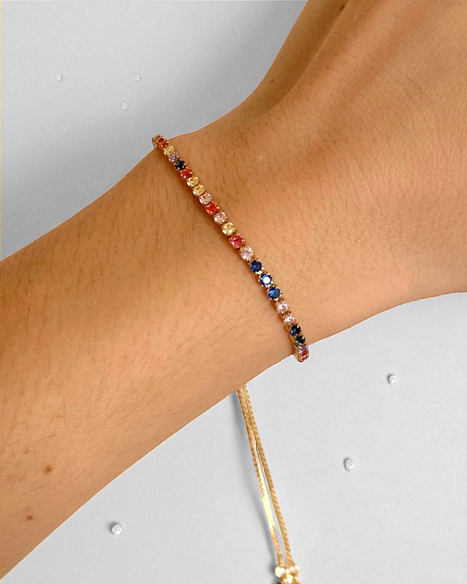 Pulsera Tennis Ajustable - Colores