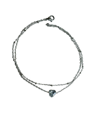 Tobillera Crystal Heart
