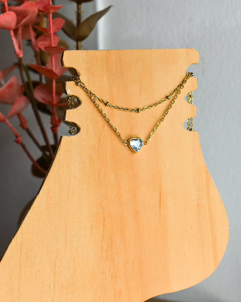 Tobillera Crystal Heart