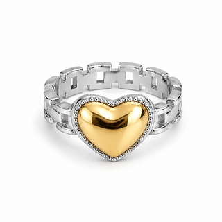 Anillo Cara Bicolor