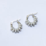 Aretes Bora Blanco Minis