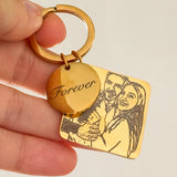 Llavero Personalizado Foto y Calendario Cuadrado