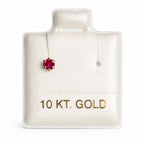 Piercing Cristal Rosa 10k