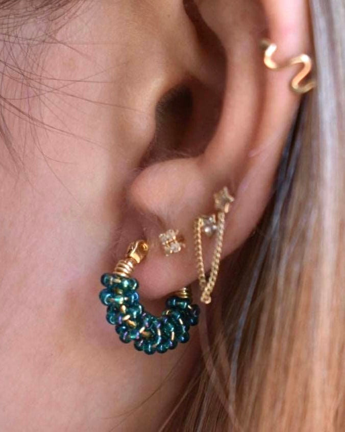 Aretes Mili Esmeralda