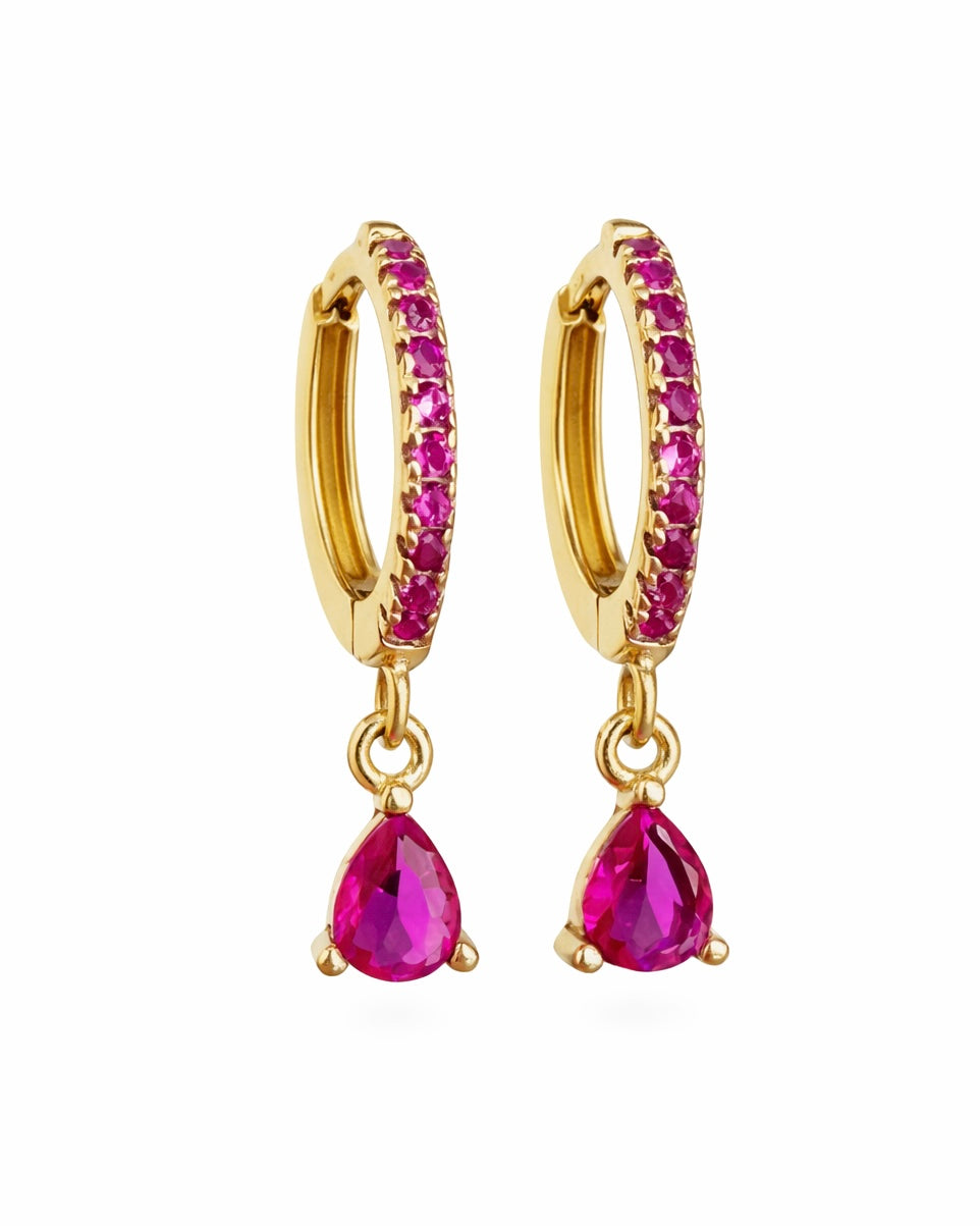 Huggies Gota Rosa Plata .925