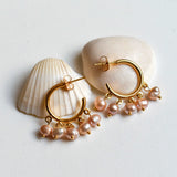 PINK PEARLS EARRINGS