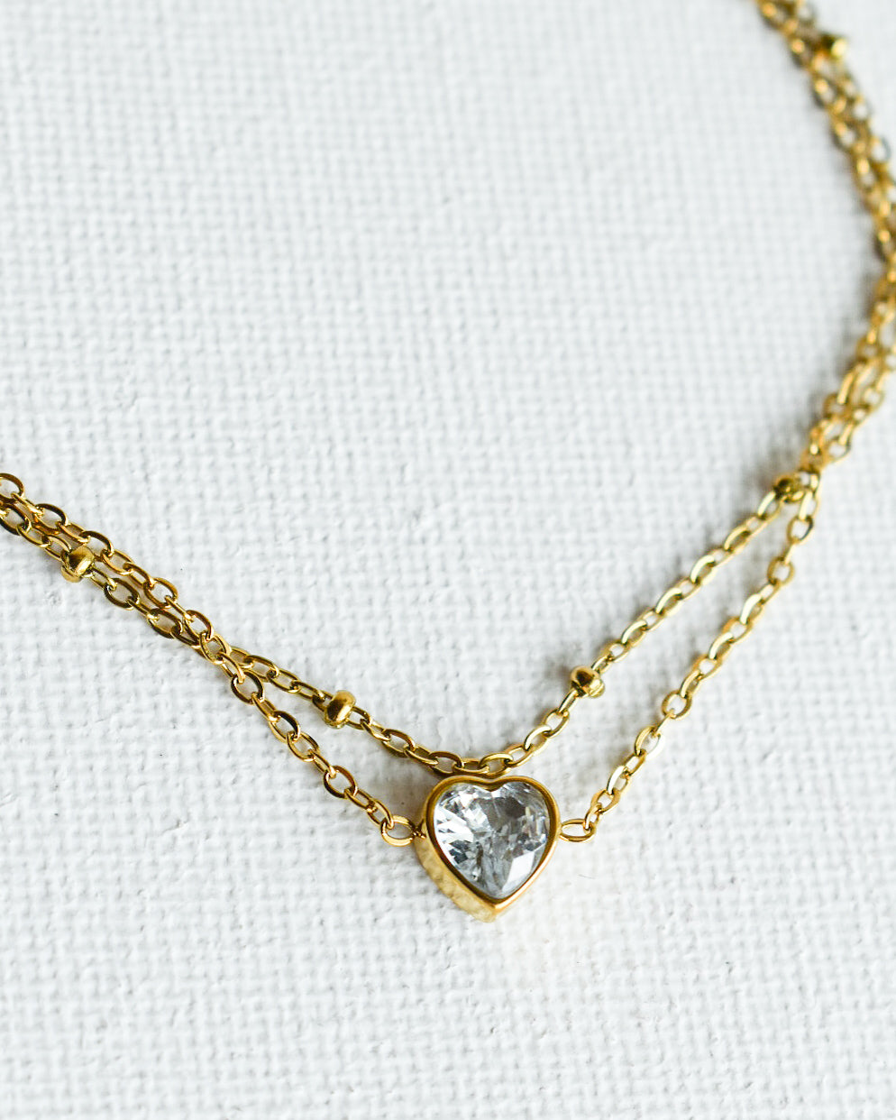 Tobillera Crystal Heart