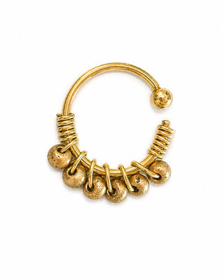 Piercing Arracadita Bordada Dorada  - 1 pza