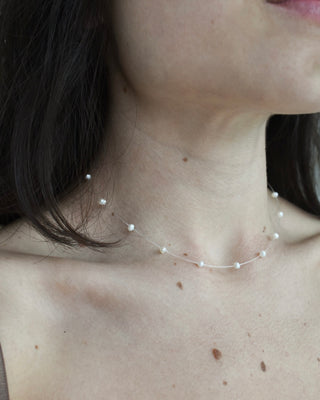 Collar Baby Pearls Transparente