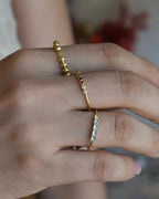 Anillo Colors Dorado Plata .925