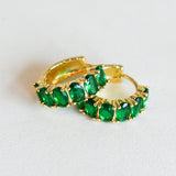 Arracadas Crystal Verde