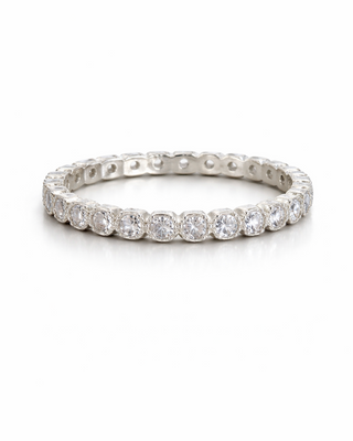 Anillo .925 Churumbela Blanca Textura