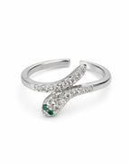 Anillo Serpiente Rodio