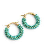 Aretes Bora Grandes Turquesa