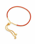 Pulsera Tennis Rojo - Ajustable