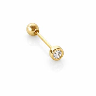 Piercing 10K Cristal Bisel Mini