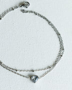 Tobillera Crystal Heart