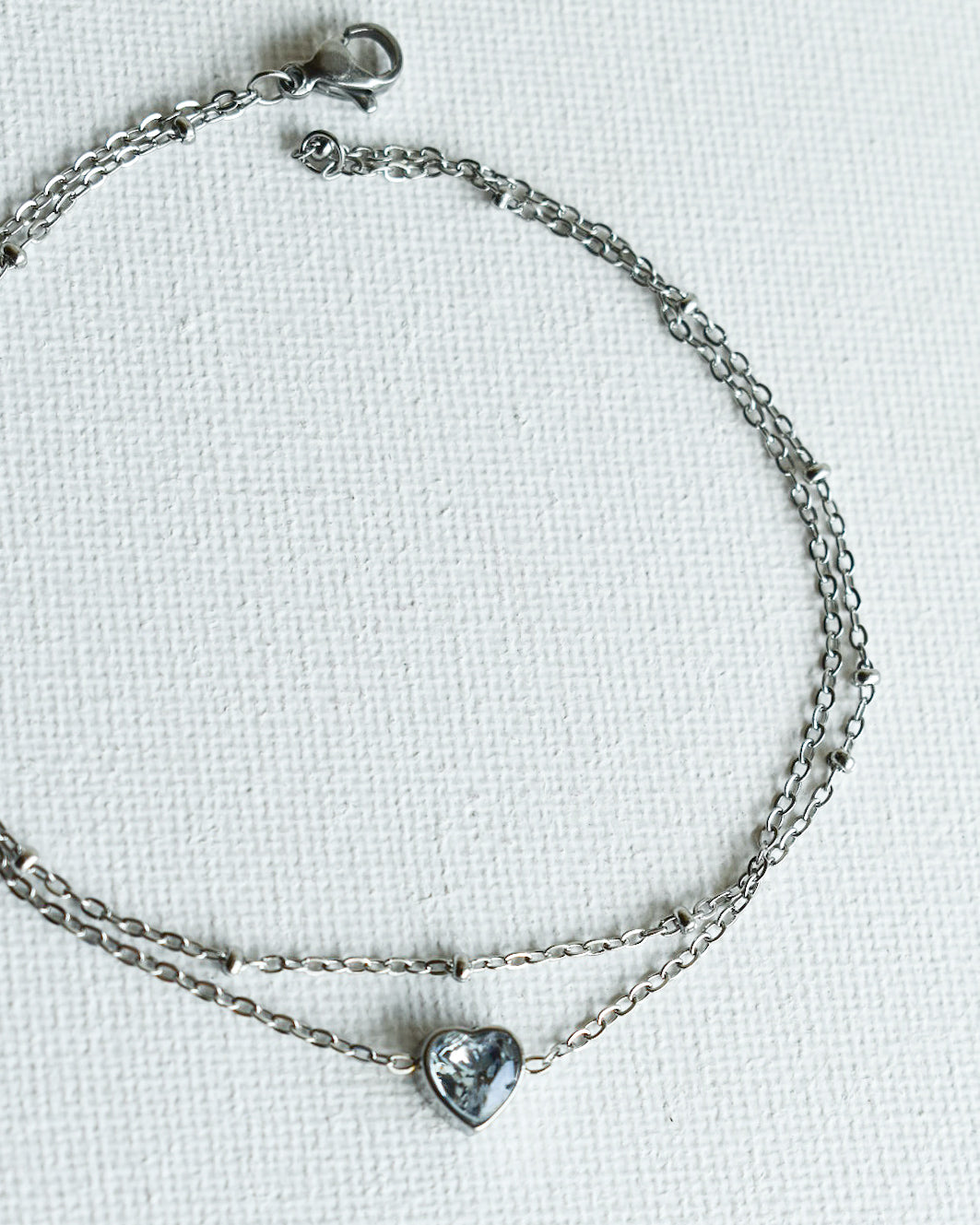 Tobillera Crystal Heart