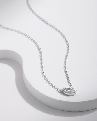 Collar Crystal Oval Plata .925