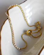 Pulsera Tennis Blanca - Ajustable