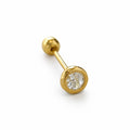 Piercing 10K Cristal Bisel