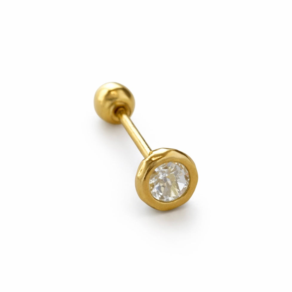 Piercing 10K Cristal Bisel