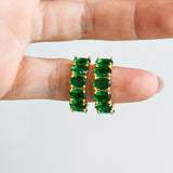 Arracadas Crystal Verde