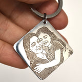 Llavero Personalizado Foto y Calendario Cuadrado