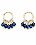 Aretes Medusa Azul
