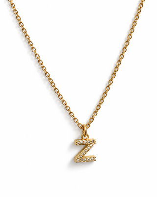 Collar Letra Brillos Grandes