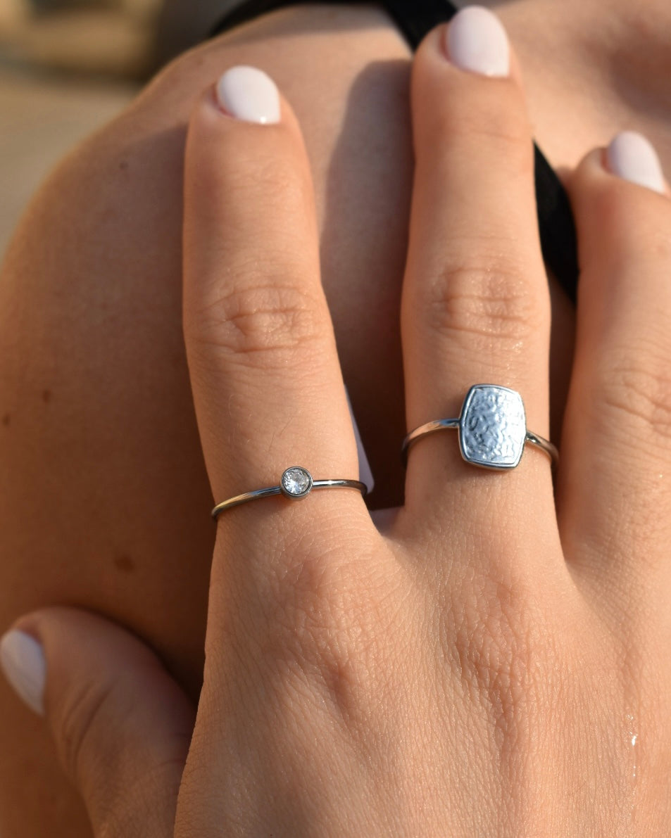 Anillo Cristal Mini Ajustable