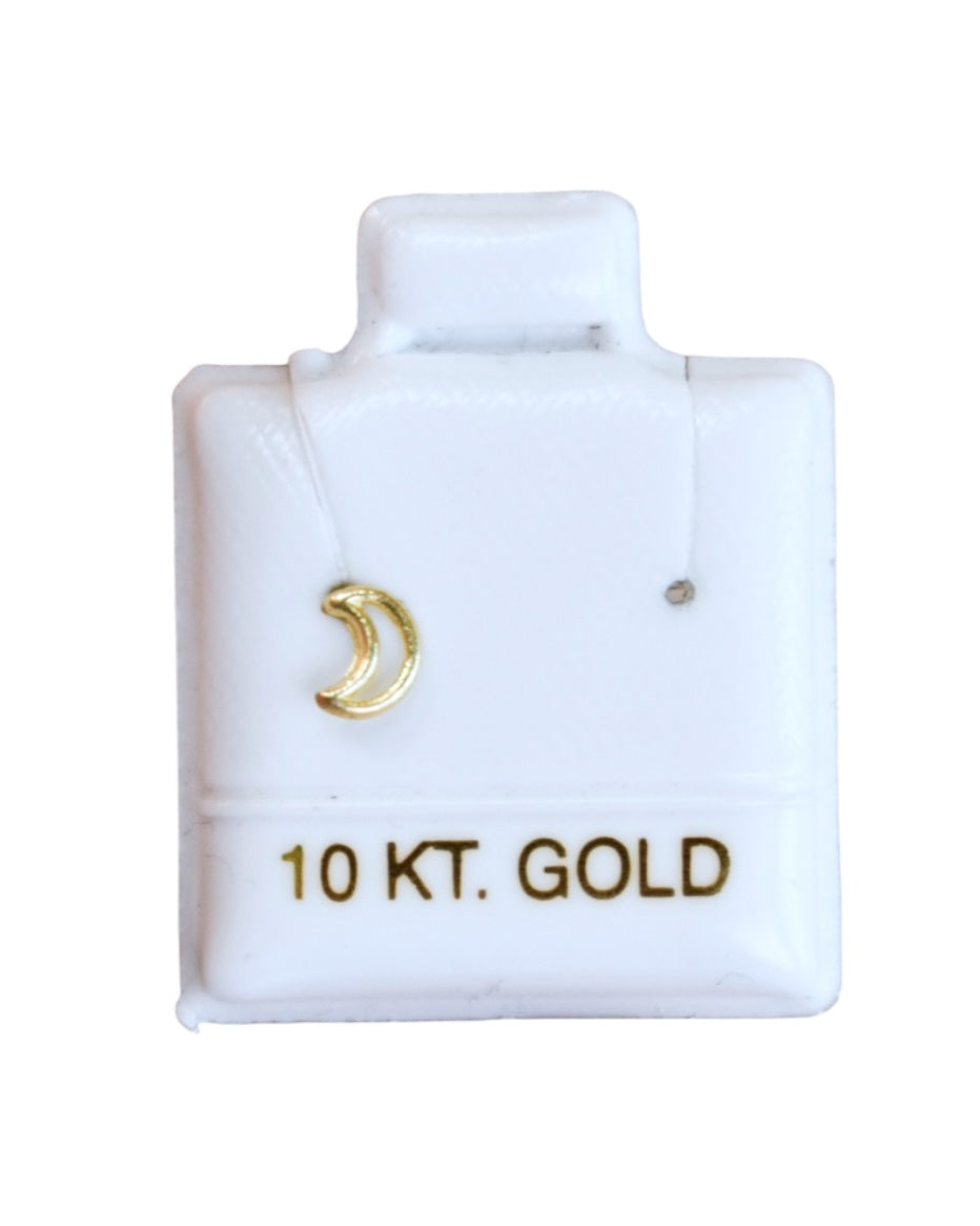 Piercing 10K Luna Hueca - 1 pz