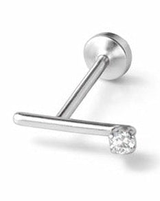 Piercing Línea Cristal Plata .925 (1 pza)