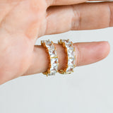 Aretes Crystal Blancos